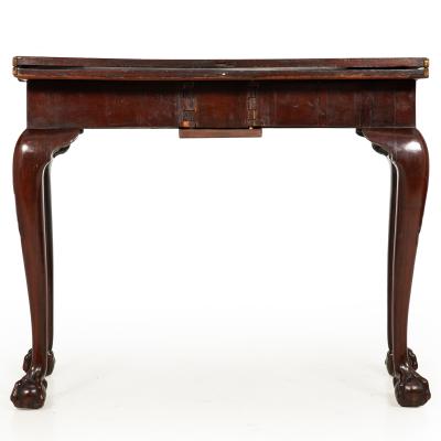 English George III Mahogany Gate Leg Card Game Table circa 1770