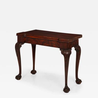 English George III Mahogany Gate Leg Card Game Table circa 1770