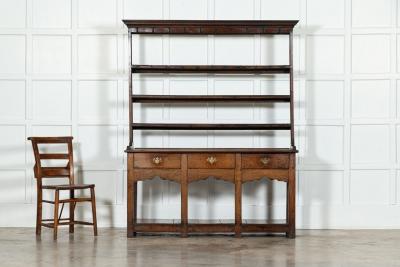 English George III Oak Potboard Dresser