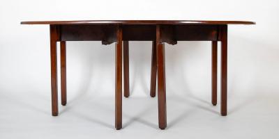 English George III Six Leg Mahogany Hunt Table