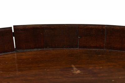 English George III Style Mahogany and Brass Banded 2 Handled Butlers Tray