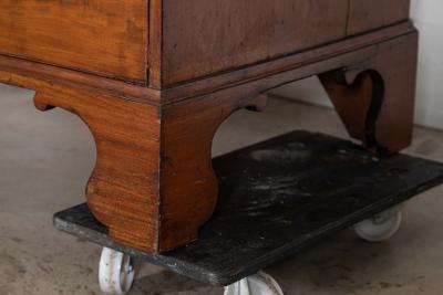 English George III Walnut Linen Press