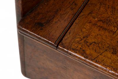 English George III Wood Child s Rocking Commode Chair