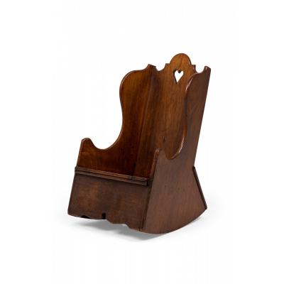 English George III Wood Child s Rocking Commode Chair