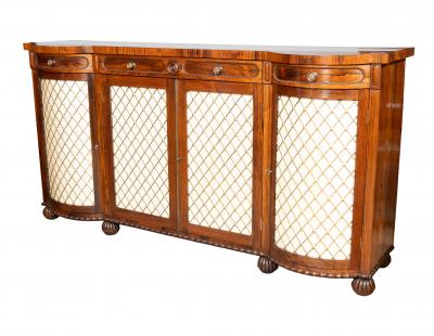 English George IV Rosewood Side Cabinet