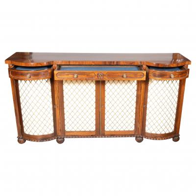 English George IV Rosewood Side Cabinet