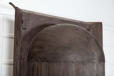 English Georgian Barrel Back Pine Corner Cabinet