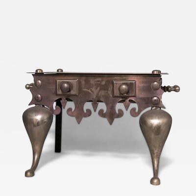 English Georgian Brass Fireplace Trivets