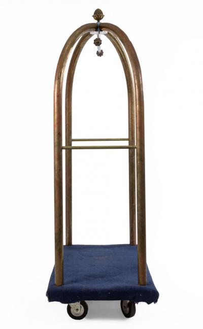 English Georgian Brass Luggage Bellhop Rack