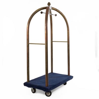 English Georgian Brass Luggage Bellhop Rack
