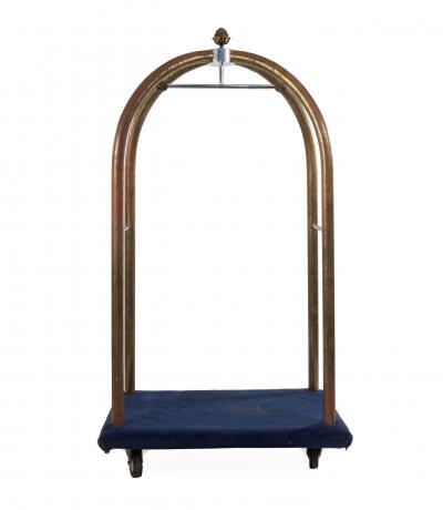 English Georgian Brass Luggage Bellhop Rack