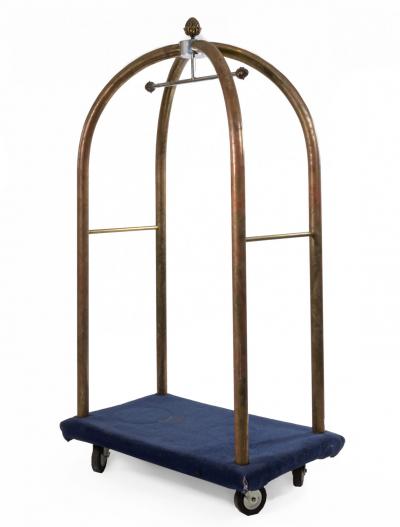 English Georgian Brass Luggage Bellhop Rack
