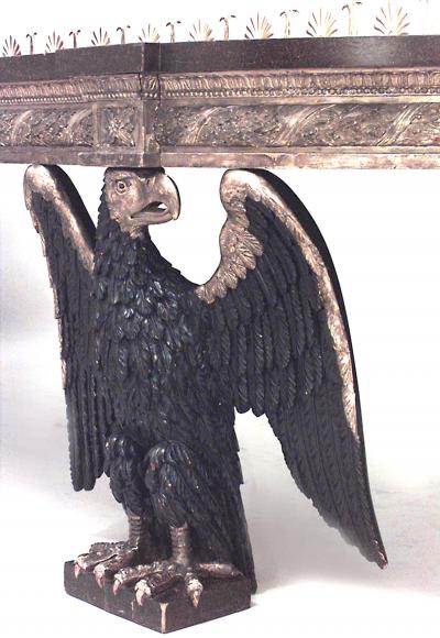 English Georgian Bronze Eagle Console Table