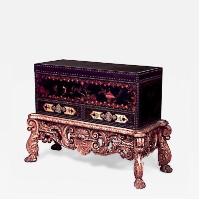 English Georgian Chinoiserie Trunk