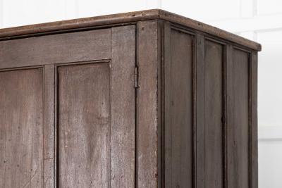 English Georgian Country Scrumble Grained Pine Housekeepers Cupboard