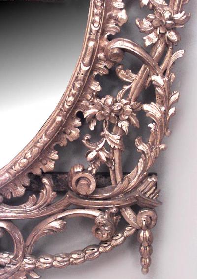 English Georgian Gilt Carved Wall Mirror