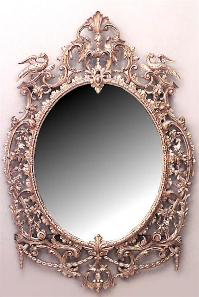 English Georgian Gilt Carved Wall Mirror