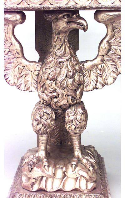 English Georgian Gilt Wood Eagle Console Table