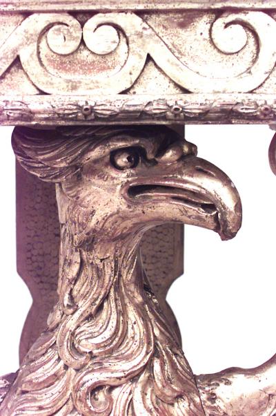 English Georgian Gilt Wood Eagle Console Table