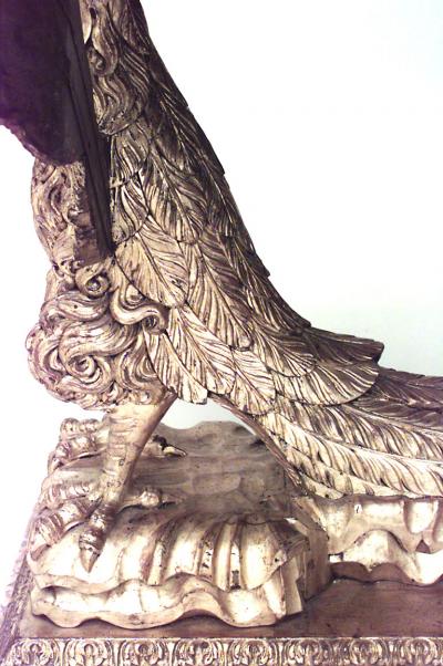 English Georgian Gilt Wood Eagle Console Table