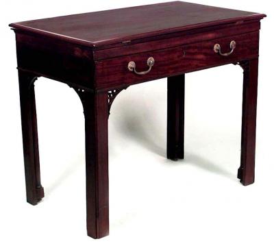 English Georgian Mahogany Architects Desk