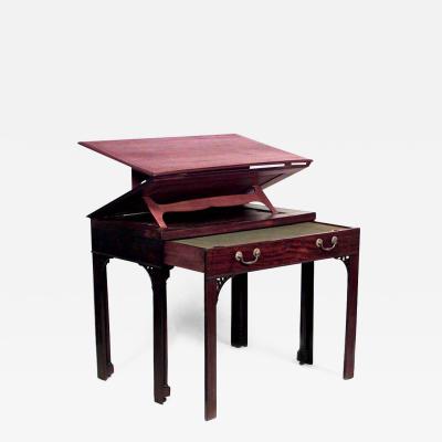 English Georgian Mahogany Architects Desk