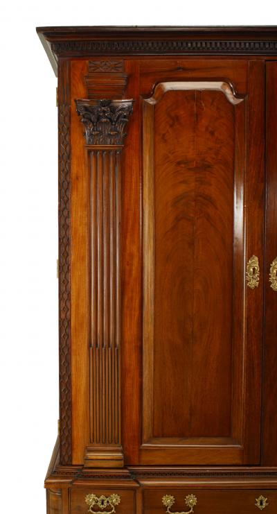 English Georgian Mahogany Cabinet