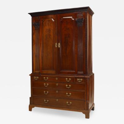 English Georgian Mahogany Cabinet