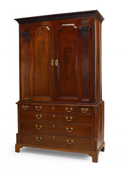 English Georgian Mahogany Cabinet