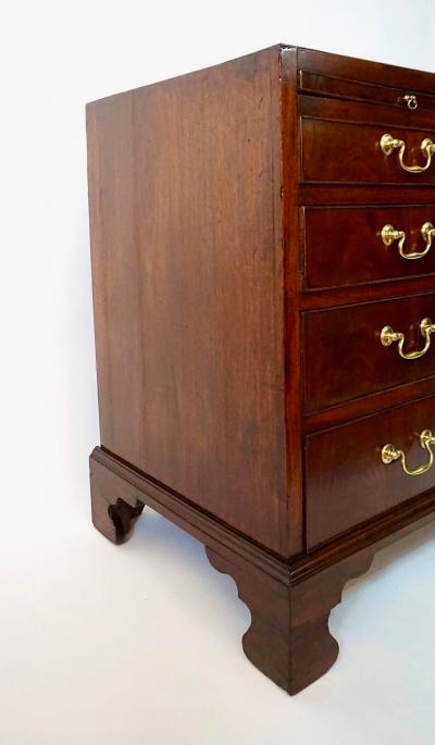 English Georgian Mahogany Caddy Top Bachelors Chest circa 1760