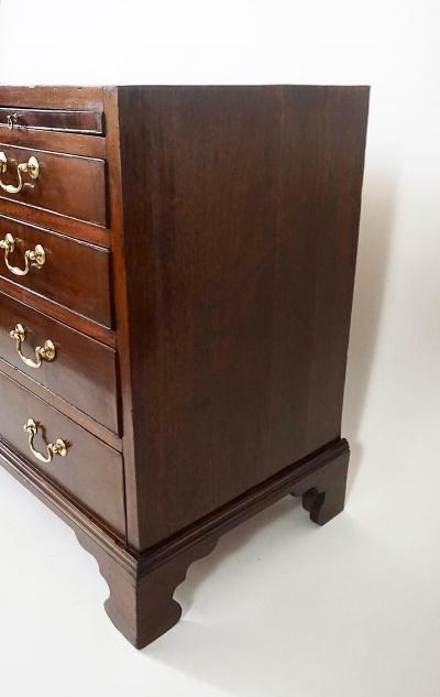 English Georgian Mahogany Caddy Top Bachelors Chest circa 1760