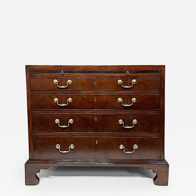 English Georgian Mahogany Caddy Top Bachelors Chest circa 1760