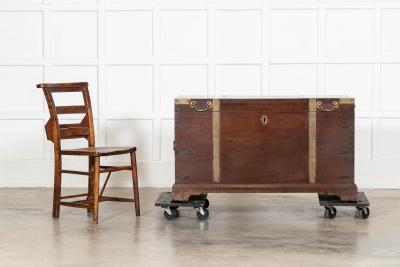 English Georgian Mahogany Campaign Chest