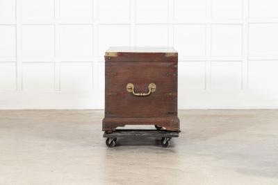 English Georgian Mahogany Campaign Chest