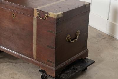 English Georgian Mahogany Campaign Chest