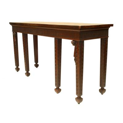English Georgian Mahogany Console Table