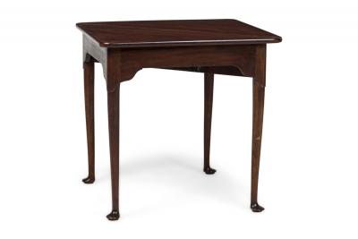 English Georgian Mahogany Flip Top Console Table