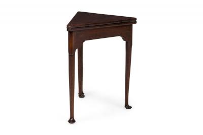 English Georgian Mahogany Flip Top Console Table