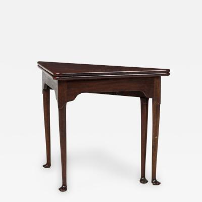 English Georgian Mahogany Flip Top Console Table