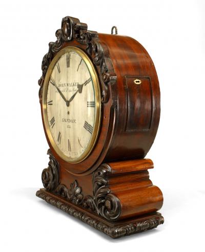 English Georgian Mahogany Mantel Clock