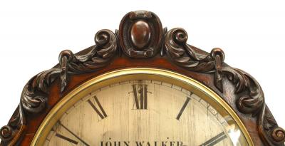 English Georgian Mahogany Mantel Clock