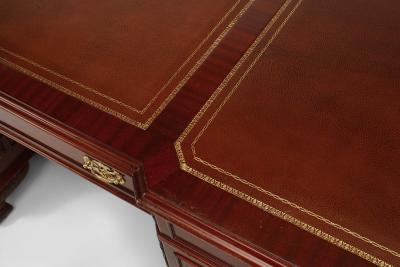 English Georgian Mahogany Partner s Desk