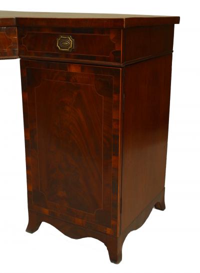 English Georgian Mahogany Satinwood Sideboard