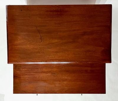 English Georgian Mahogany Two Drawer Bachelors Chest circa 1760