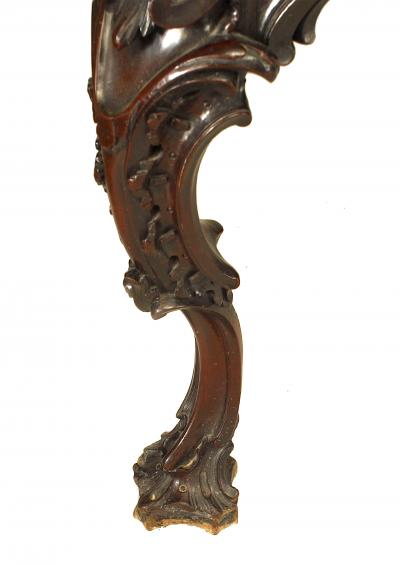 English Georgian Mahogany and Marble Top Console Table