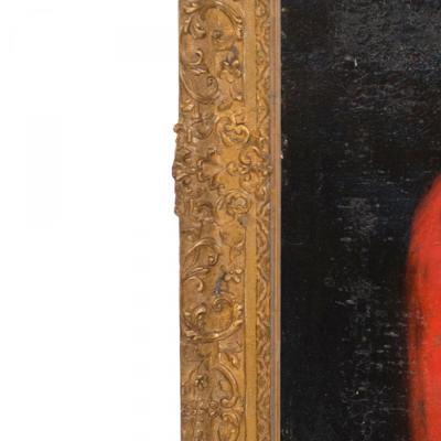 English Georgian Man in Red Coat Portrait