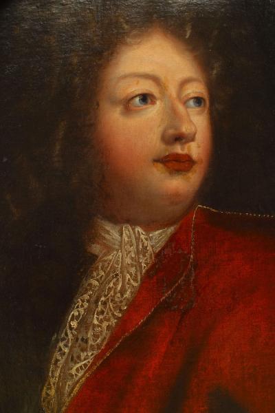 English Georgian Man in Red Coat Portrait