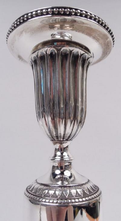 English Georgian Neoclassical Candlesticks with Museum Provenance