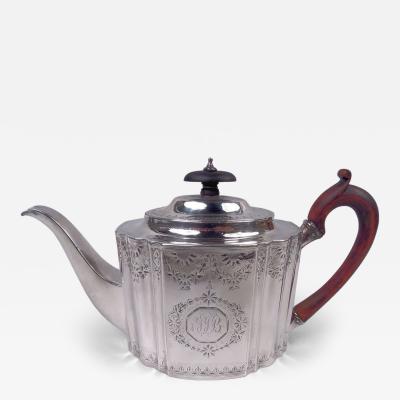 English Georgian Neoclassical Sterling Silver Teapot 1792