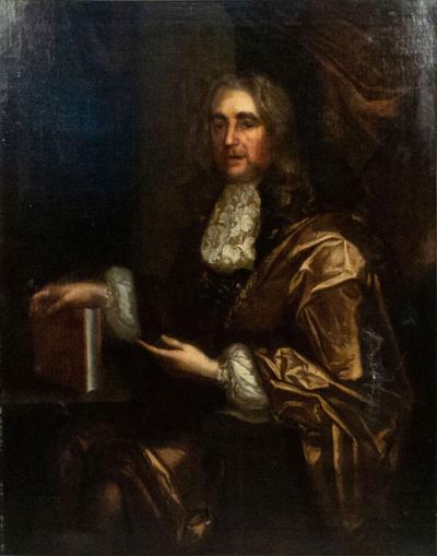 English Georgian Nobleman with Book Portrait